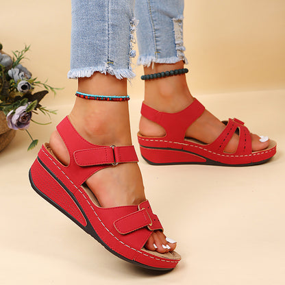 Velcro Wedge Sandals