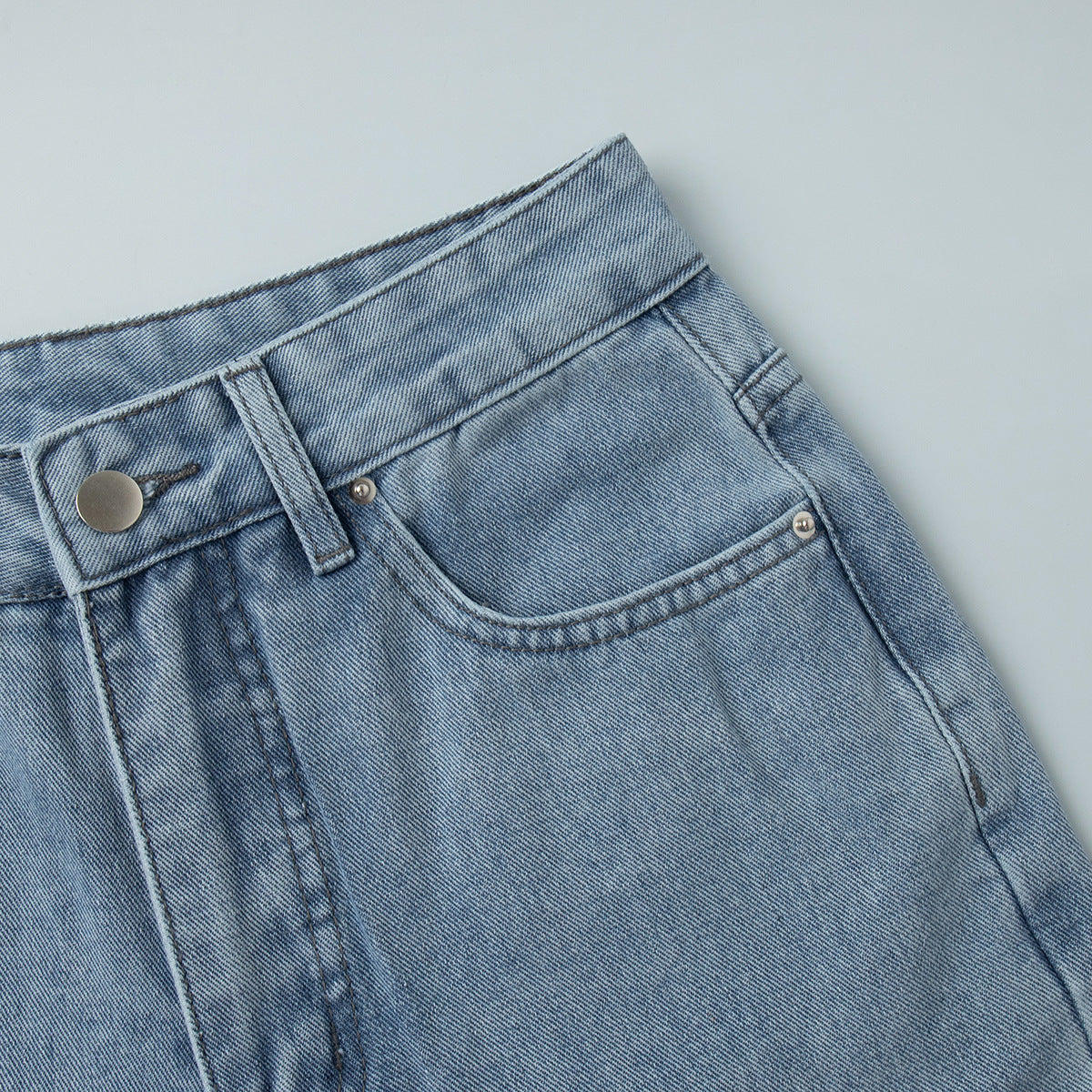High Waist Straight Jeans
