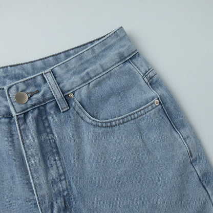 High Waist Straight Jeans