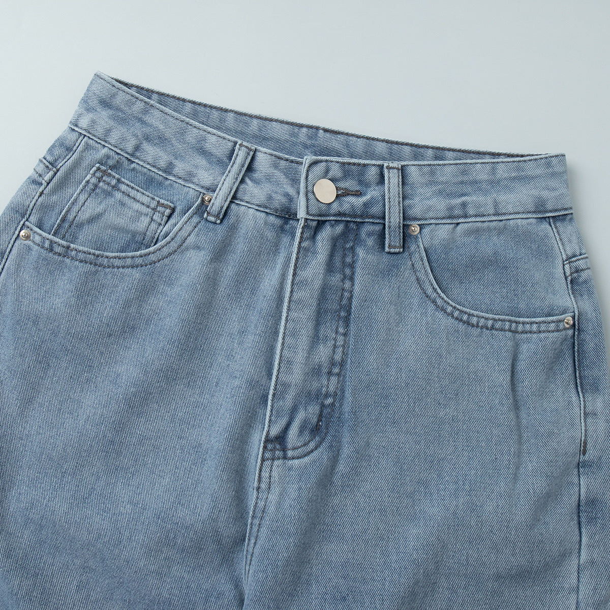 High Waist Straight Jeans