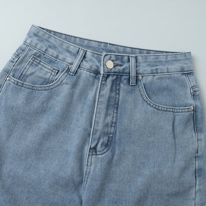 High Waist Straight Jeans