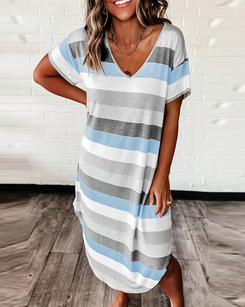 Striped T-shirt Dress