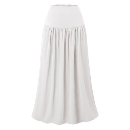Cotton Maxi Skirt w/ Pockets