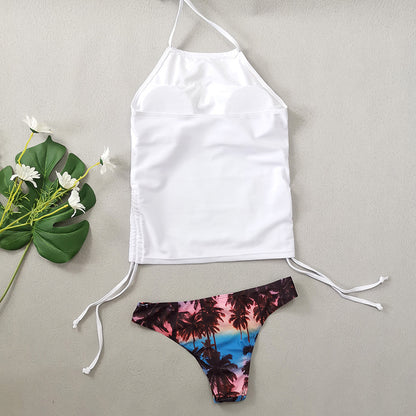 Halter to Swimsuit w/ Cheeky Bikini Bottoms