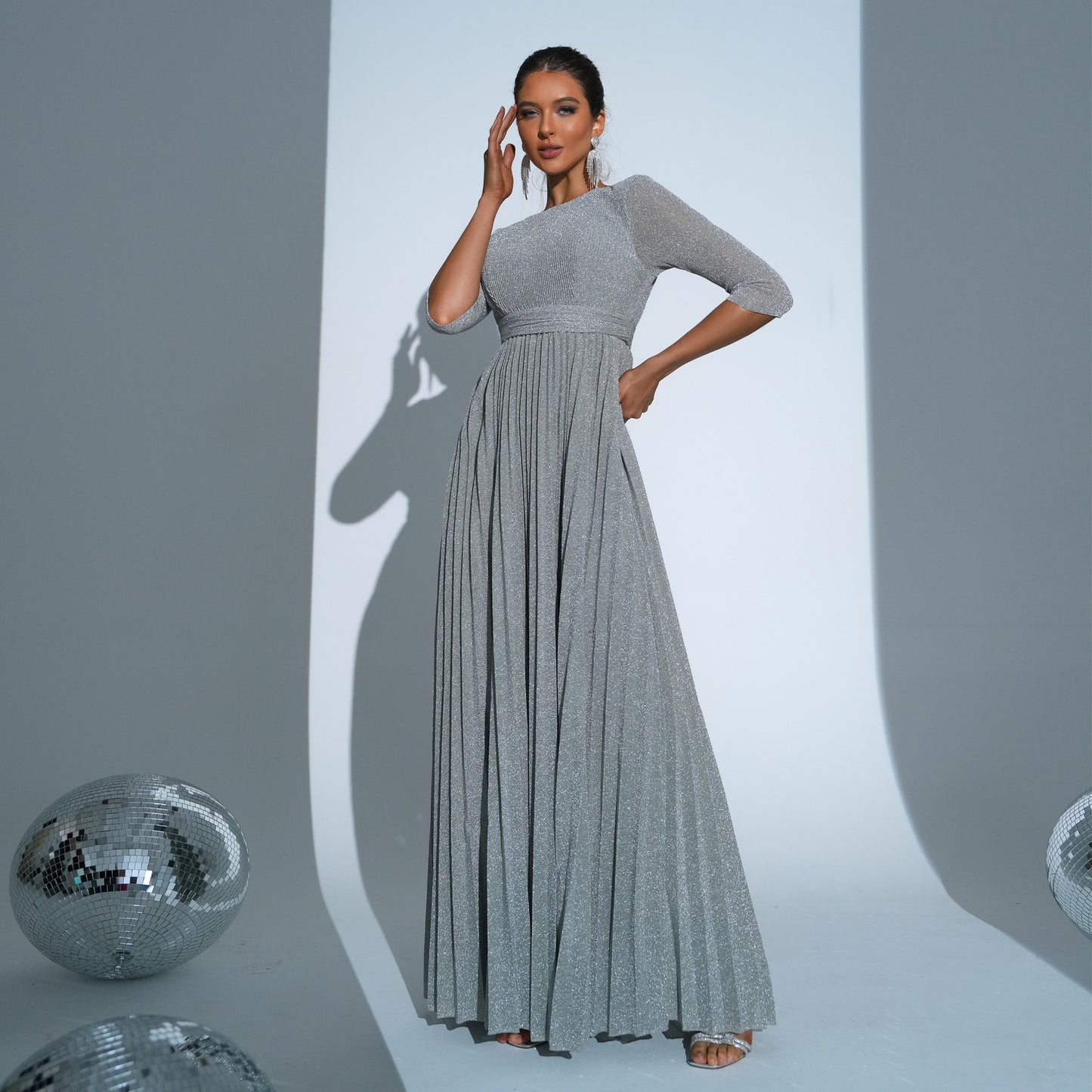 Gray Luna Evening Dress