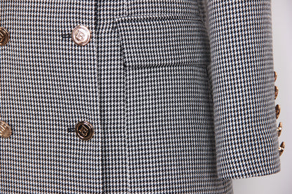 Houndstooth Trench Coat