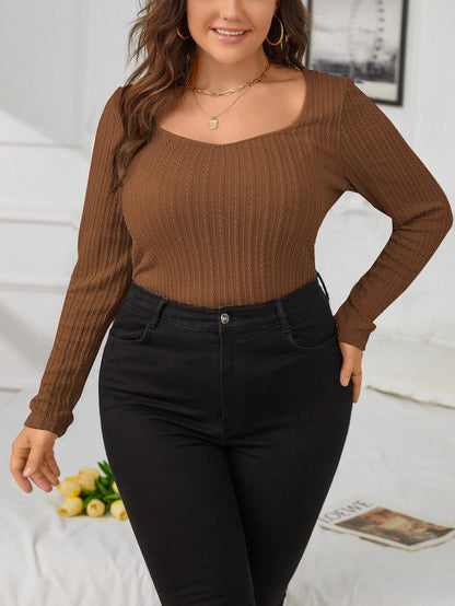 Waffle Long Sleeved Top
