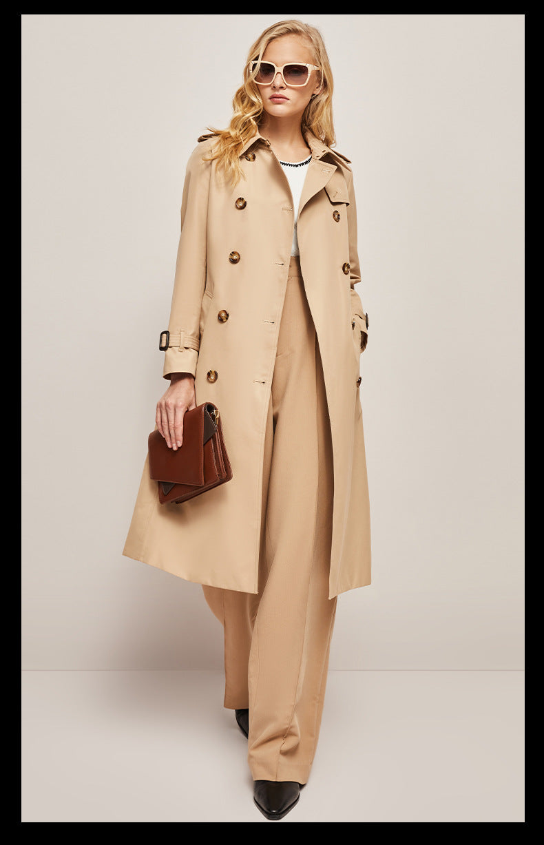 Gabardine Windbreaker Trench Coat