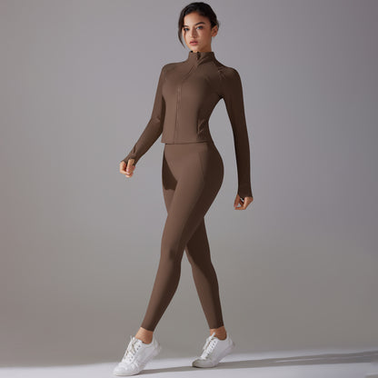 Long Sleeve Zipper Jacket & Pants Set