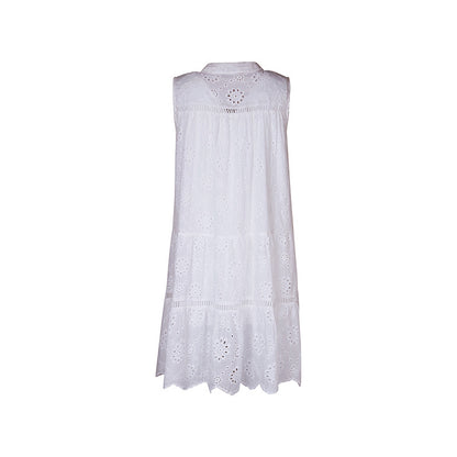 Summer Women Clothing Vacation White Dress