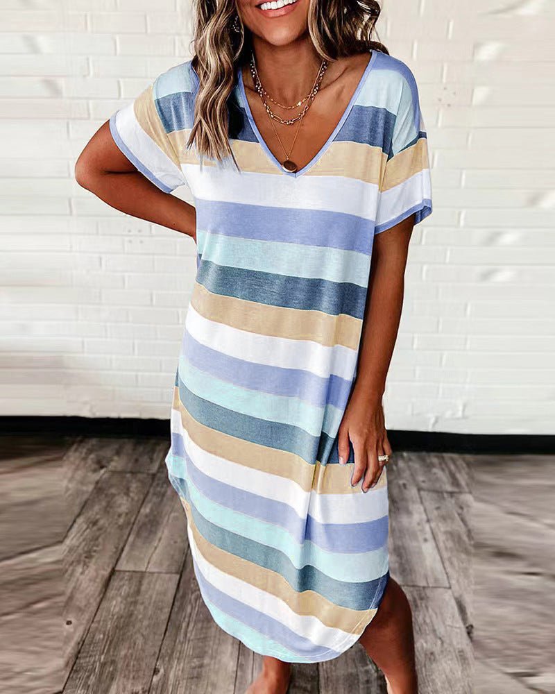 Striped T-shirt Dress
