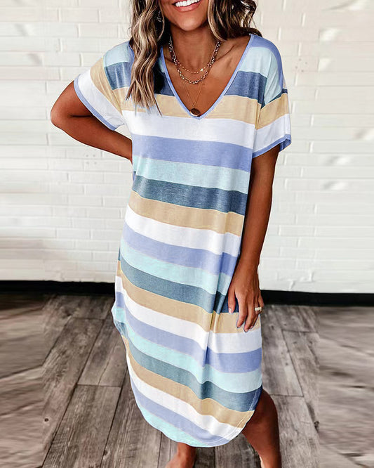 Striped T-shirt Dress