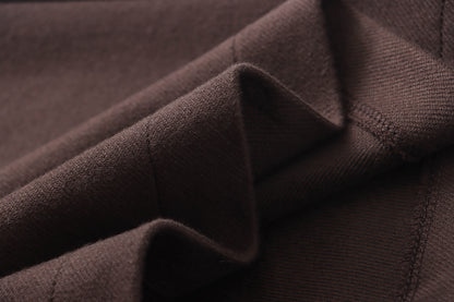 Grazina Brown Woolen Skirt