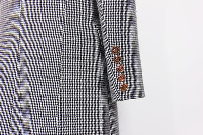 Houndstooth Trench Coat