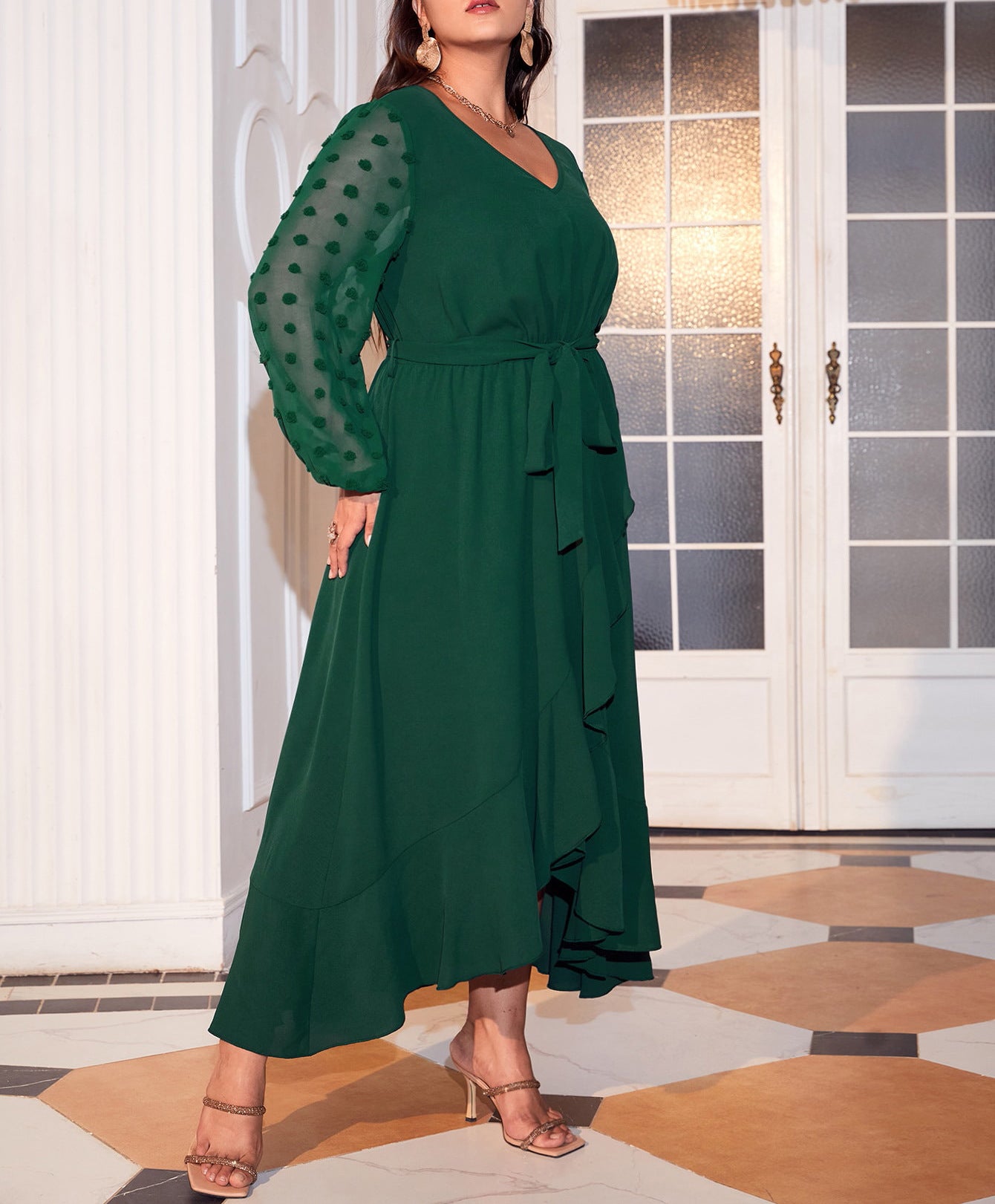 Lola Tie-Up Midi Dress