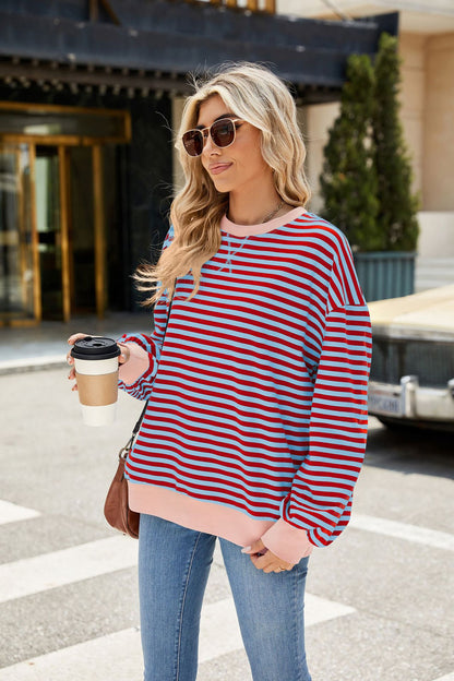 Striped Comfort Sweatershirt
