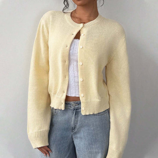 Soft Yellow Cardigan