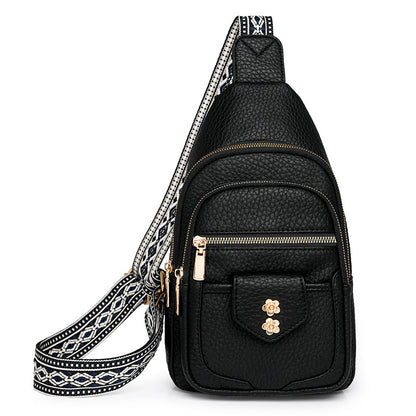 Faux Leather Crossbody Bag