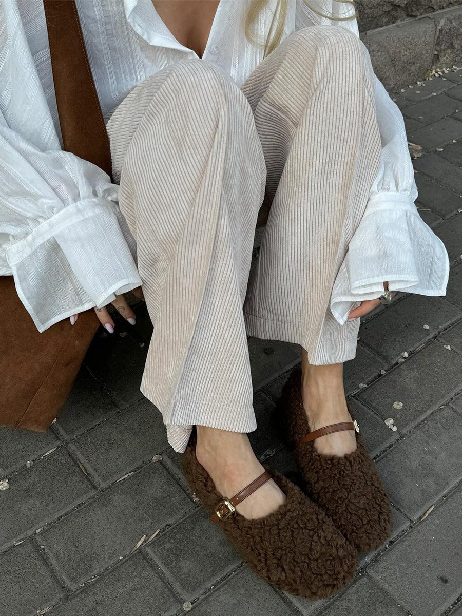 Corduroy Wide Leg Pants
