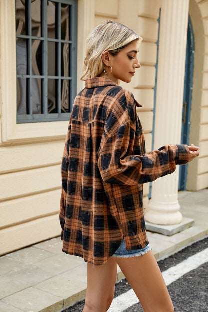 Button down Plaid Flannel Shirt