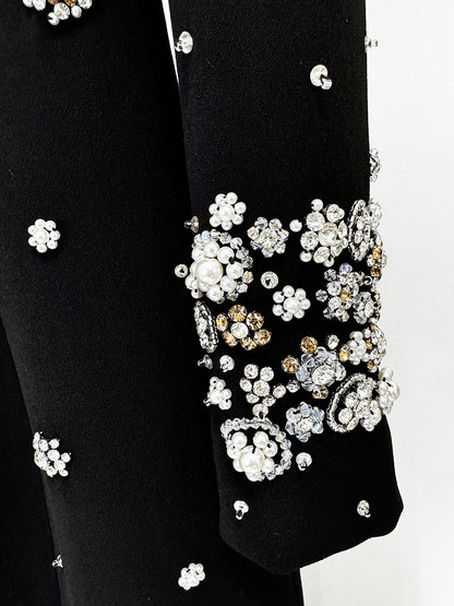 Anna Bead Embedded Slim Maxi Dress