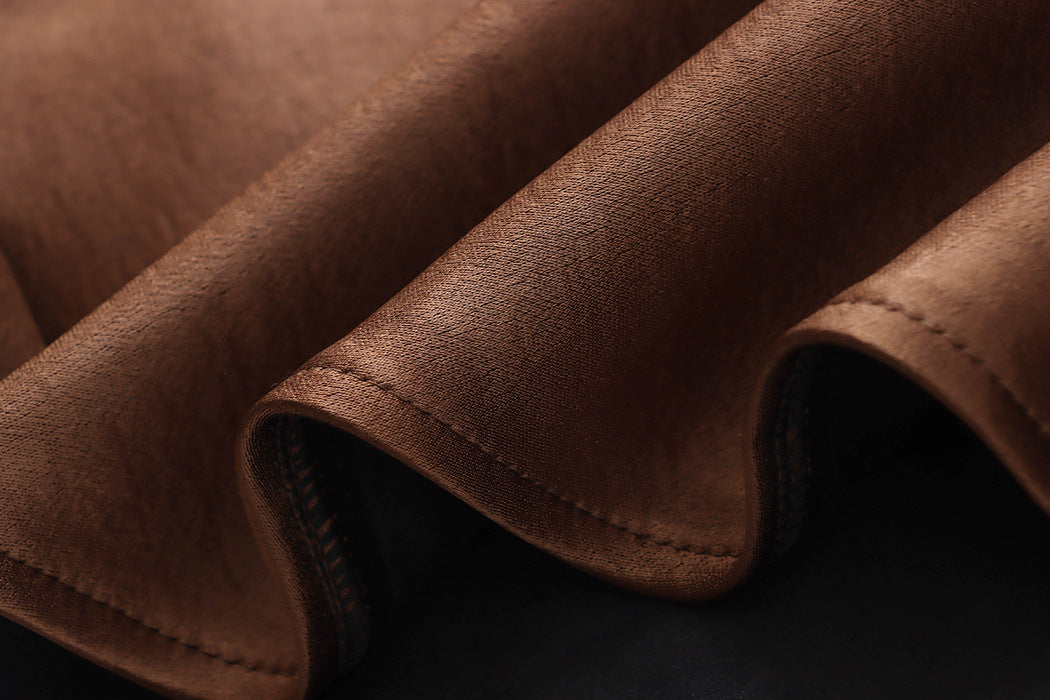 Fleece lined Satin Micro Fishtail Skirt