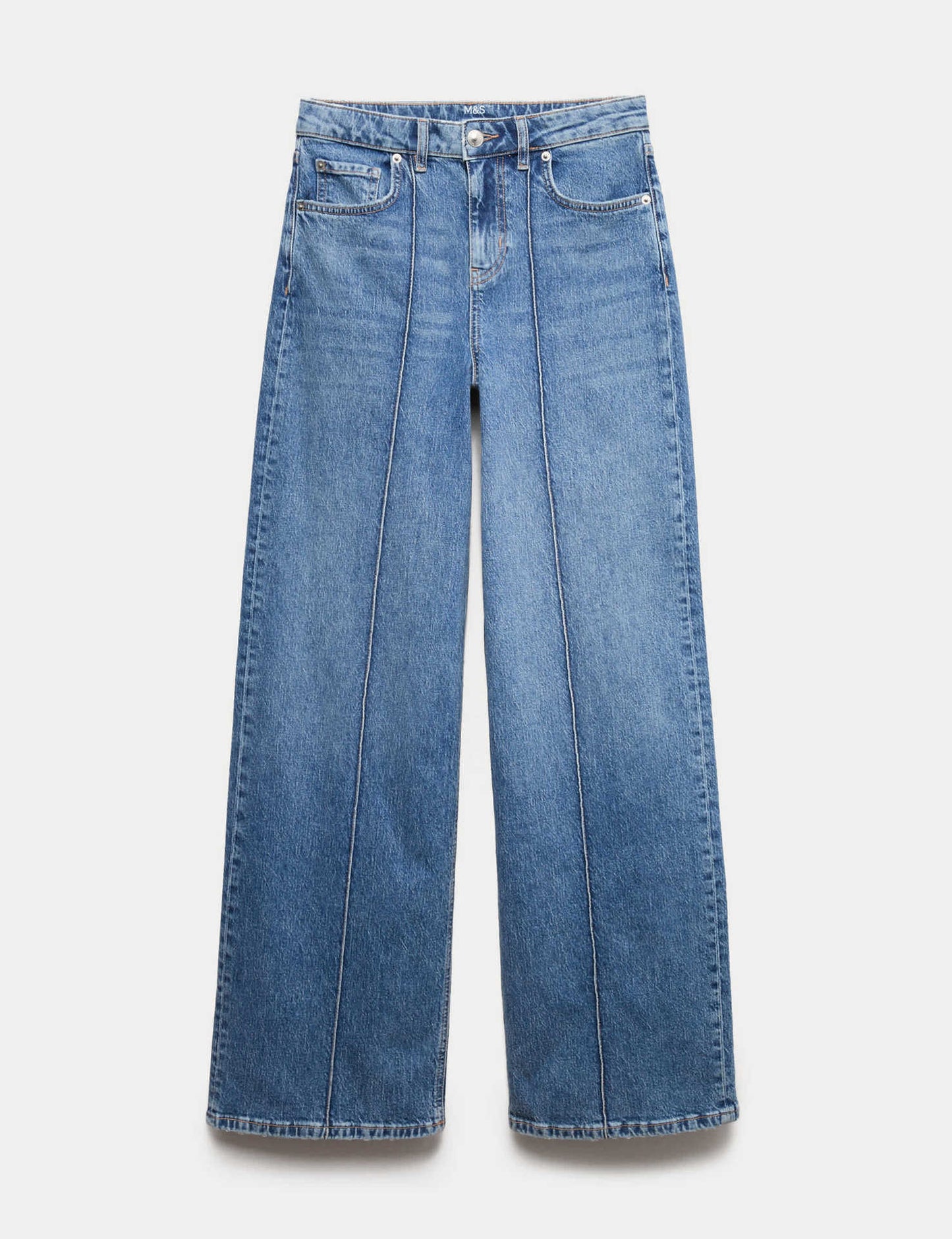 Bright Line Wide Leg Jeans