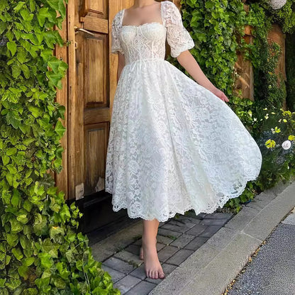 Hannah Lace Midi Dress