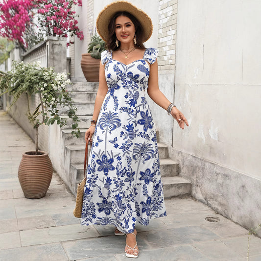 Curvy Holiday Maxi Dress