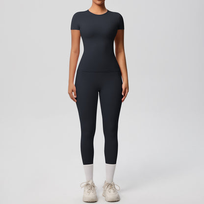 Short Sleeve Breathable Top & Pants Set