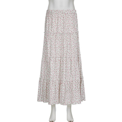 Light Pastoral Gentle Floral Skirt