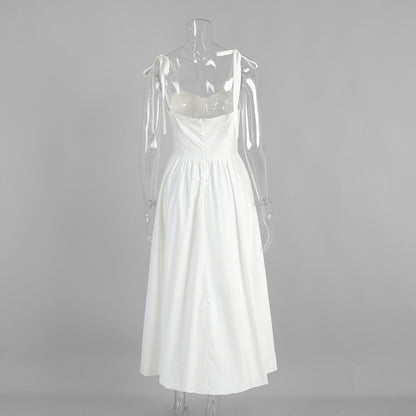 Cotton Sling Balloon Dress