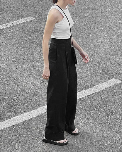 Black Mopping Work Pants