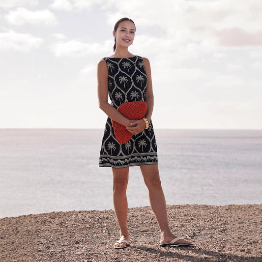 Floral Embroidery Dress