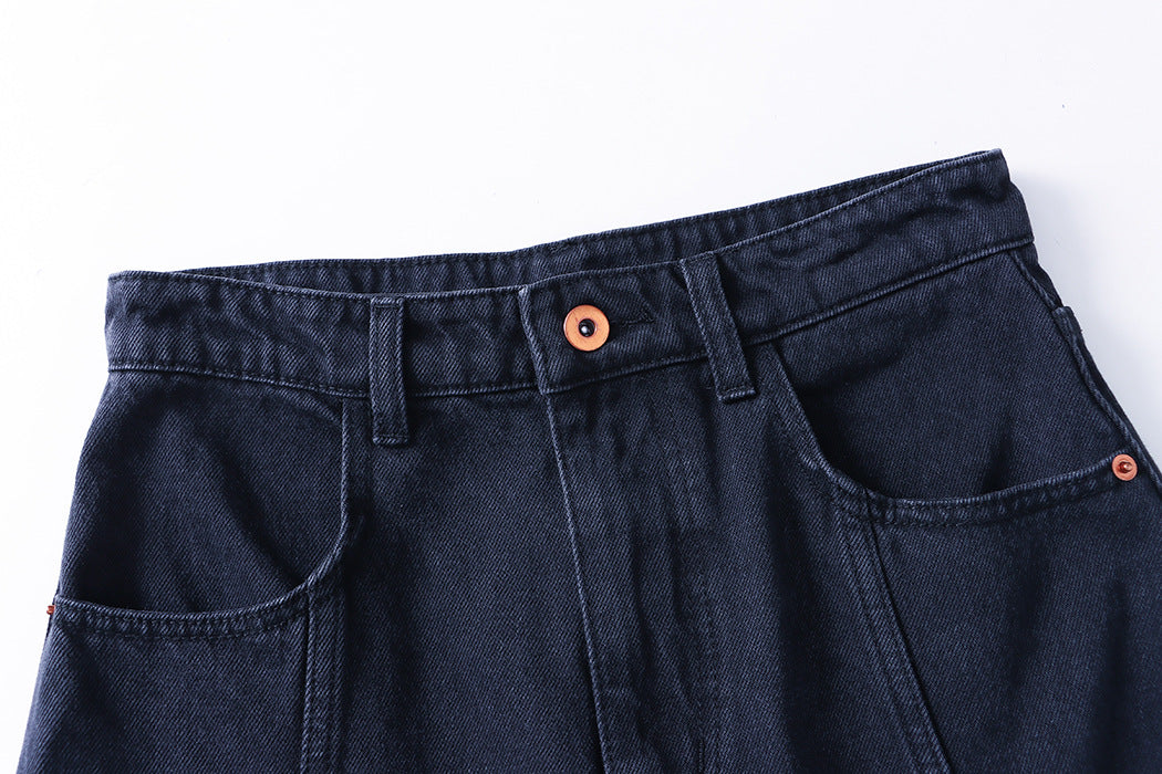 A line Denim Skirt