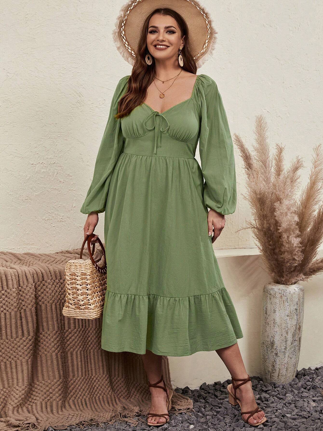 Olive Sweetheart Dress