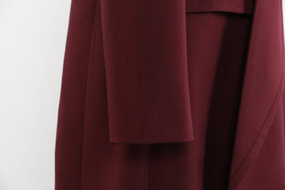 Angola Red Personality Collar Mid Length Blazer