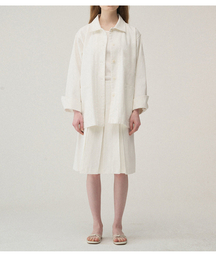 Twill Cotton Long Sleeve Shirt