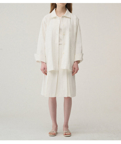 Twill Cotton Long Sleeve Shirt