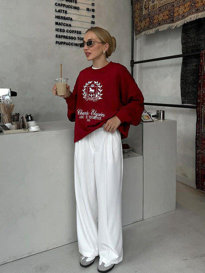 Soft French Burgundy Sweatshirt
