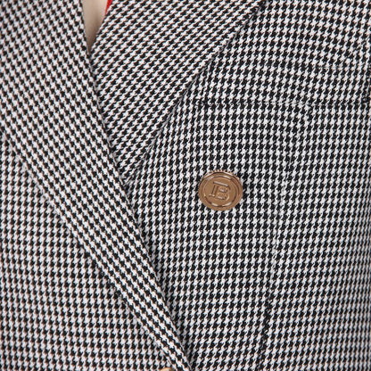Houndstooth Trench Coat