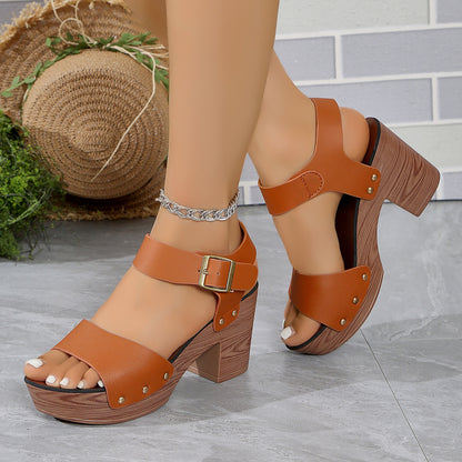 Ankle Strap Waterproof Platform Sandals