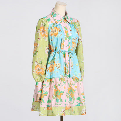 Mini Bohemian Print Dress