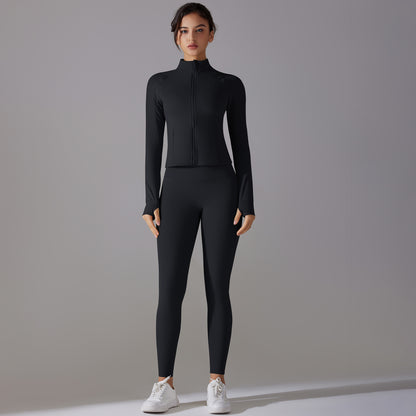 Long Sleeve Zipper Jacket & Pants Set