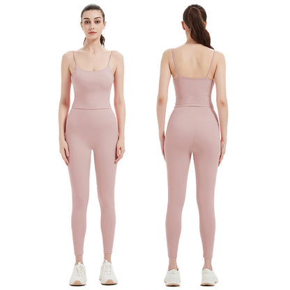Sportswear Two Piece Set with Chest pad