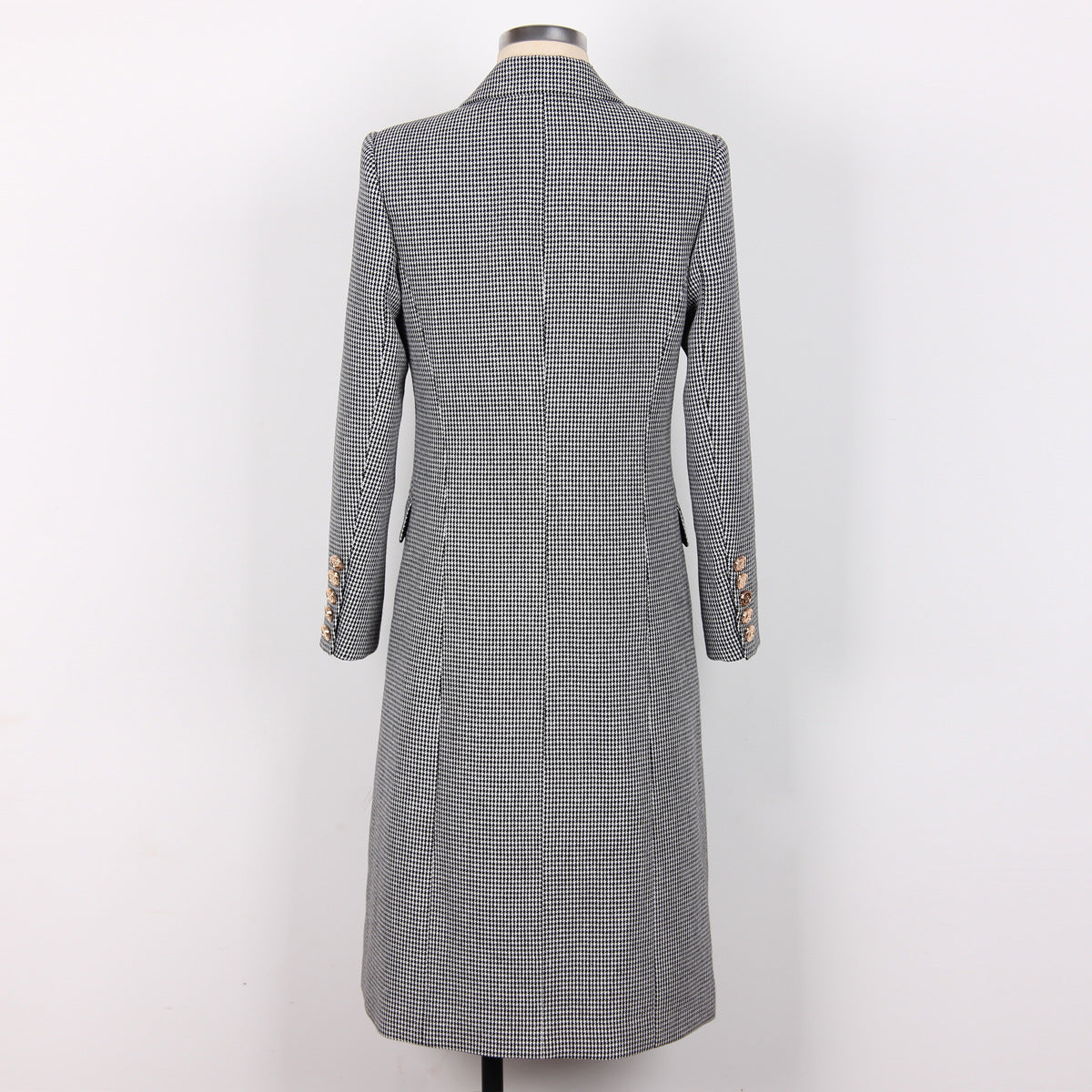 Houndstooth Trench Coat