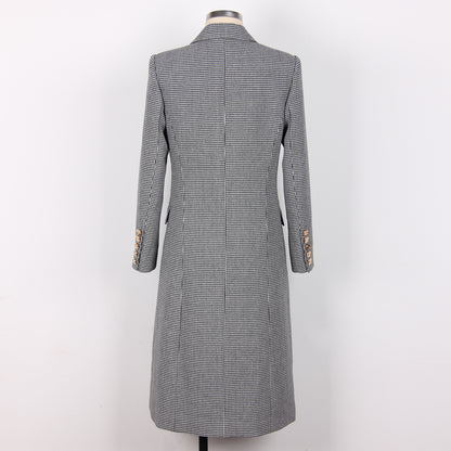 Houndstooth Trench Coat