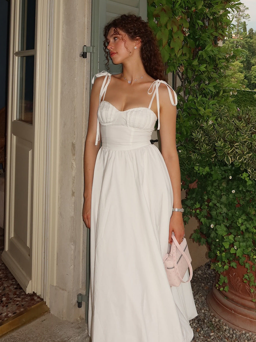 Cotton Sling Balloon Dress