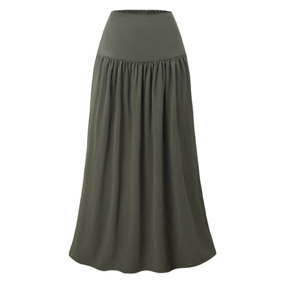 Cotton Maxi Skirt w/ Pockets