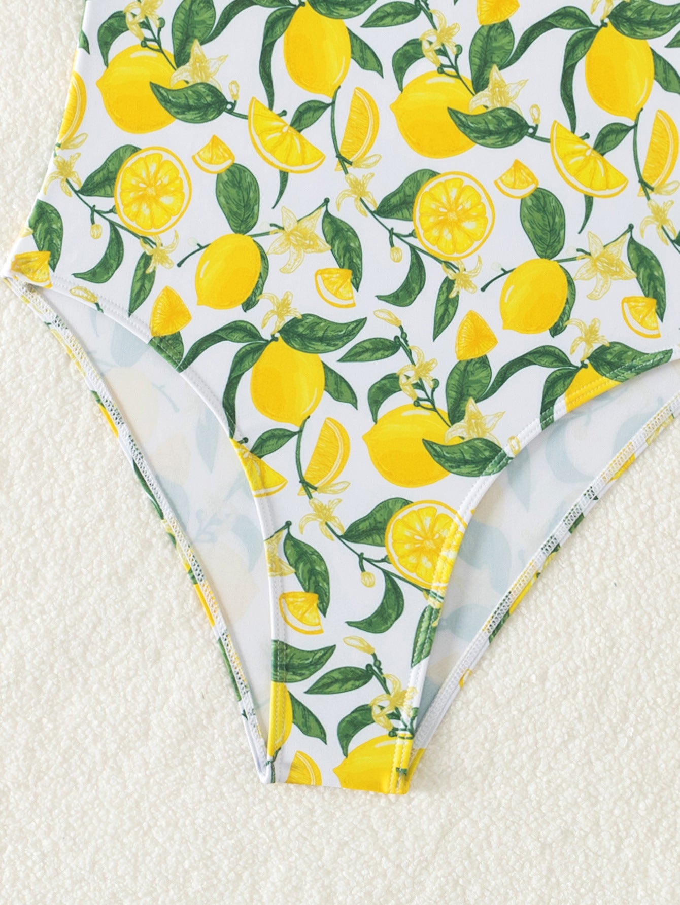 Lemon print One piece Swimsuit